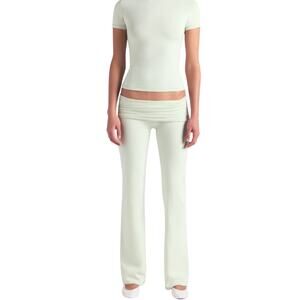 Skims Cotton Jersey Foldover Pants NWT - M - Spearmint